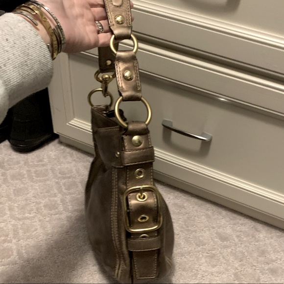 Coach metallic bronze hobo style shoulder bag - Picture 3 of 3
